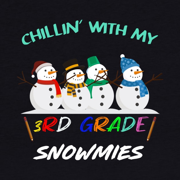 Funny Chillin with my Snomies Christmas Snowman by Flipodesigner